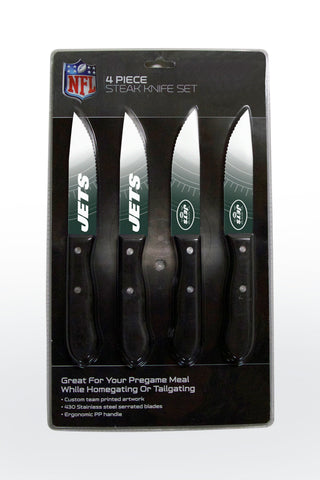 New York Jets Knife Set - Steak - 4 Pack - Team Fan Cave