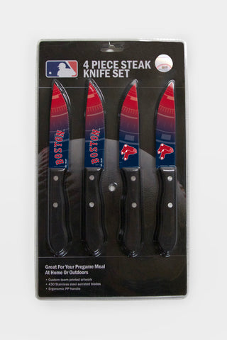 Boston Red Sox Knife Set - Steak - 4 Pack - Team Fan Cave