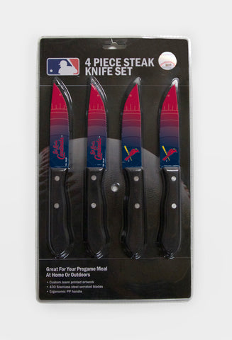 St. Louis Cardinals Knife Set - Steak - 4 Pack - Team Fan Cave