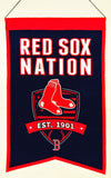 Boston Red Sox Banner 14x22 Wool Nations - Team Fan Cave