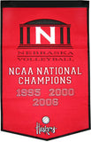 Nebraska Cornhuskers Banner 24x36 Wool Dynasty Volleyball - Team Fan Cave