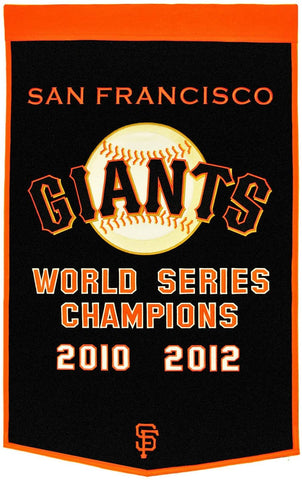 San Francisco Giants Banner 24x36 Wool Dynasty Pre-2012 - Team Fan Cave