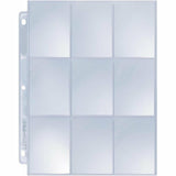 9 Pocket Silver Series Page (25 pack)