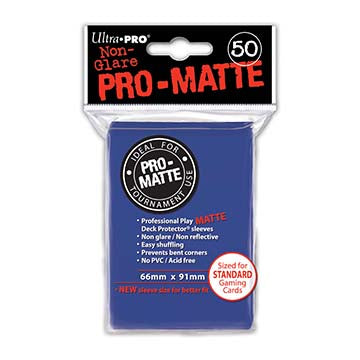 Deck Protectors - Pro-Matte - Blue (One Pack of 50)