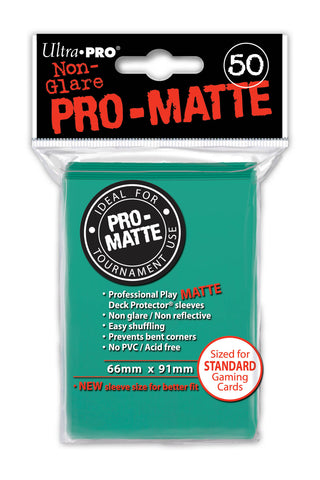 Deck Protectors - Pro-Matte - Aqua (One Pack of 50)