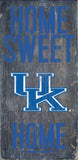 Kentucky Wildcats Wood Sign - Home Sweet Home 6"x12" - Team Fan Cave