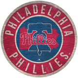 Philadelphia Phillies Sign Wood 12 Inch Round State Design - Team Fan Cave