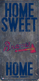 Atlanta Braves Sign Wood 6x12 Home Sweet Home Design - Team Fan Cave
