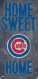 Chicago Cubs Sign Wood 6x12 Home Sweet Home Design - Team Fan Cave