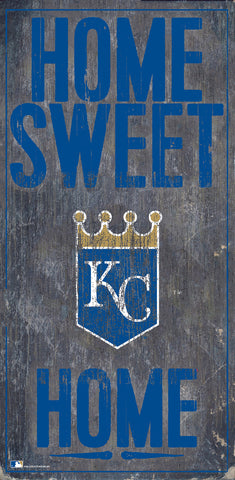 Kansas City Royals Sign Wood 6x12 Home Sweet Home Design - Team Fan Cave