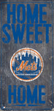 New York Mets Sign Wood 6x12 Home Sweet Home Design - Team Fan Cave