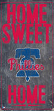 Philadelphia Phillies Sign Wood 6x12 Home Sweet Home Design - Team Fan Cave