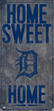 Detroit Tigers Sign Wood 6x12 Home Sweet Home Design - Team Fan Cave