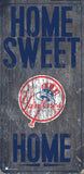 New York Yankees Sign Wood 6x12 Home Sweet Home Design - Team Fan Cave