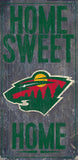 Minnesota Wild Sign Wood 6x12 Home Sweet Home Design - Team Fan Cave