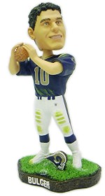 St. Louis Rams Marc Bulger Game Worn Forever Collectibles Bobblehead - Team Fan Cave