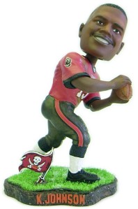 Tampa Bay Buccaneers Keyshawn Johnson Game Worn Forever Collectibles Bobblehead - Team Fan Cave
