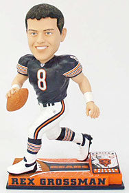 Chicago Bears Rex Grossman Forever Collectibles On Field Bobblehead - Team Fan Cave