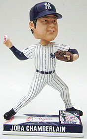 New York Yankees Joba Chamberlain Forever Collectibles On Field Bobblehead - Team Fan Cave