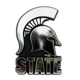 Michigan State Spartans Auto Emblem - Silver - Team Fan Cave
