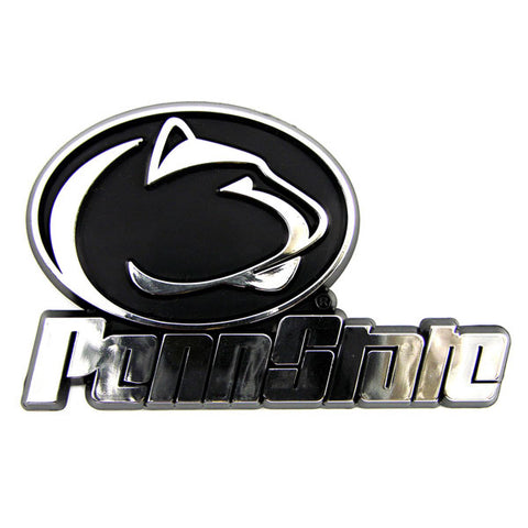 Penn State Nittany Lions Auto Emblem Silver Chrome - Team Fan Cave