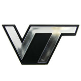 Virginia Tech Hokies Auto Emblem - Silver - Special Order - Team Fan Cave