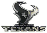 Houston Texans Auto Emblem - Silver - Team Fan Cave
