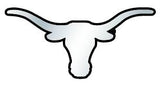 Texas Longhorns Auto Emblem Silver Chrome Longhorn - Team Fan Cave