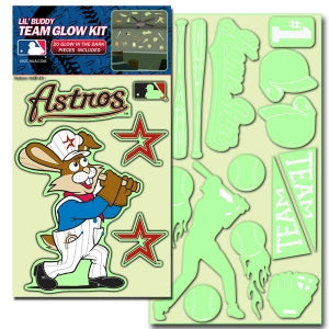 Houston Astros Decal Lil Buddy Glow in the Dark Kit - Team Fan Cave