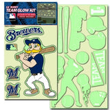 Milwaukee Brewers Decal Lil Buddy Glow in the Dark Kit - Team Fan Cave