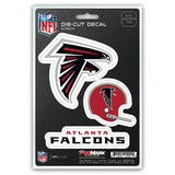 Atlanta Falcons Decal Die Cut Team 3 Pack - Team Fan Cave