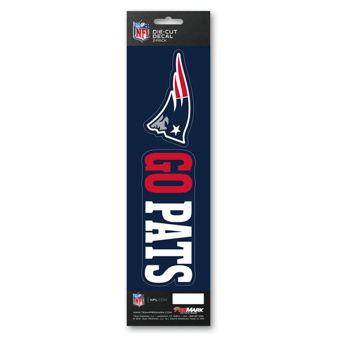 New England Patriots Decal Die Cut Slogan Pack - Team Fan Cave