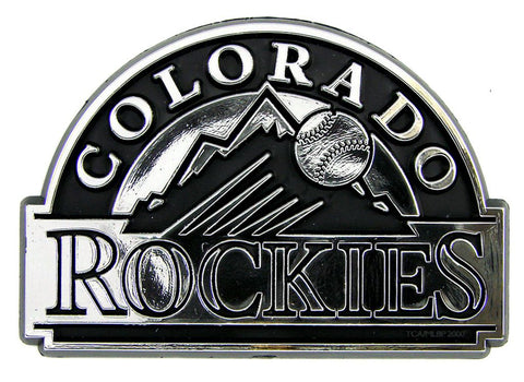 Colorado Rockies Auto Emblem Silver Chrome Special Order - Team Fan Cave