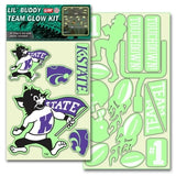 Kansas State Wildcats Decal Lil Buddy Glow in the Dark Kit - Team Fan Cave
