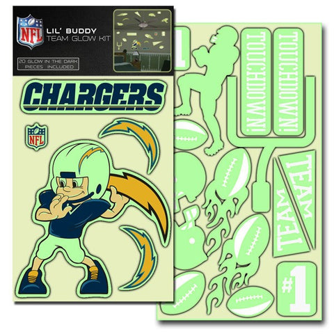 San Diego Chargers Decal Lil Buddy Glow in the Dark Kit - Team Fan Cave