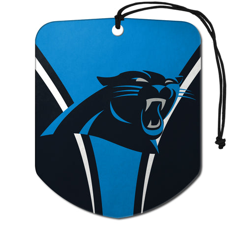 Carolina Panthers Air Freshener Shield Design 2 Pack - Team Fan Cave
