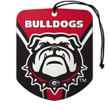 Georgia Bulldogs Air Freshener Shield Design 2 Pack
