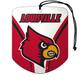 Louisville Cardinals Air Freshener Shield Design 2 Pack - Special Order