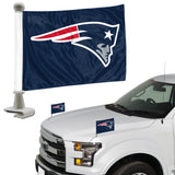 New England Patriots Flag Set 2 Piece Ambassador Style - Team Fan Cave