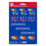 Kansas Jayhawks Decal Set Mini 12 Pack