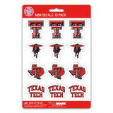 Texas Tech Red Raiders Decal Set Mini 12 Pack - Special Order