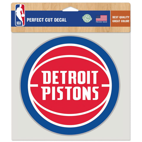 Detroit Pistons Decal 8x8 Perfect Cut Color - Special Order-0