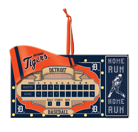 Detroit Tigers Ornament Scoreboard Design - Team Fan Cave