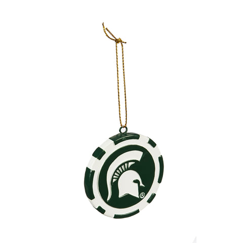 Michigan State Spartans Ornament Game Chip Special Order - Team Fan Cave