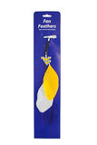 West Virginia Mountaineers Team Color Feather Hair Clip - Team Fan Cave