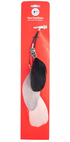 Chicago White Sox Team Color Feather Hair Clip - Team Fan Cave
