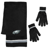 Philadelphia Eagles Scarf and Glove Gift Set Chenille - Team Fan Cave