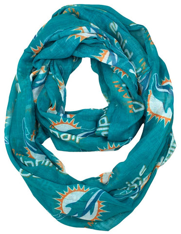 Miami Dolphins Infinity Scarf - Team Fan Cave