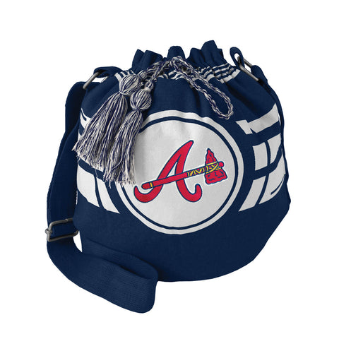 Atlanta Braves Bag Ripple Drawstring Bucket Style - Team Fan Cave