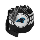 Carolina Panthers Bag Ripple Drawstring Bucket Style - Team Fan Cave